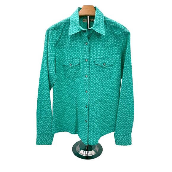 Rockies Western Button Down Top Pearl Button - Picture 1 of 2